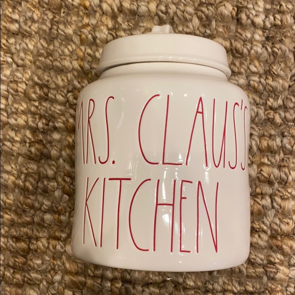 Rae Dunn Mrs Claus’s kitchen canister Christmas